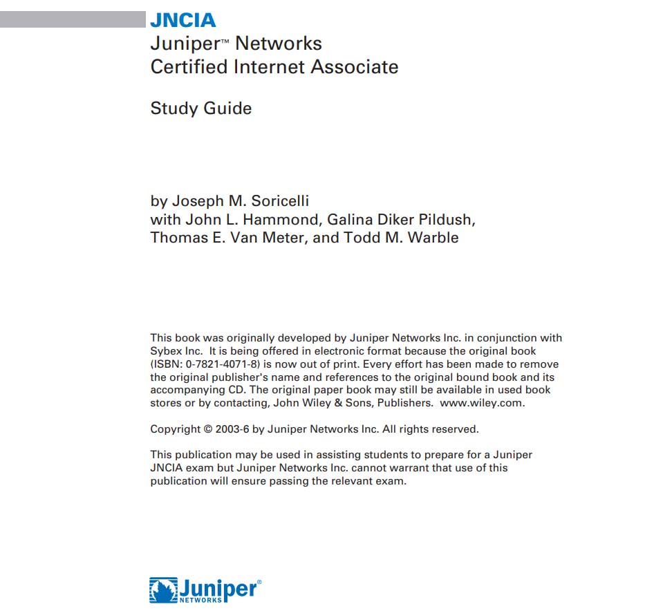 jncia networks certified internet associate